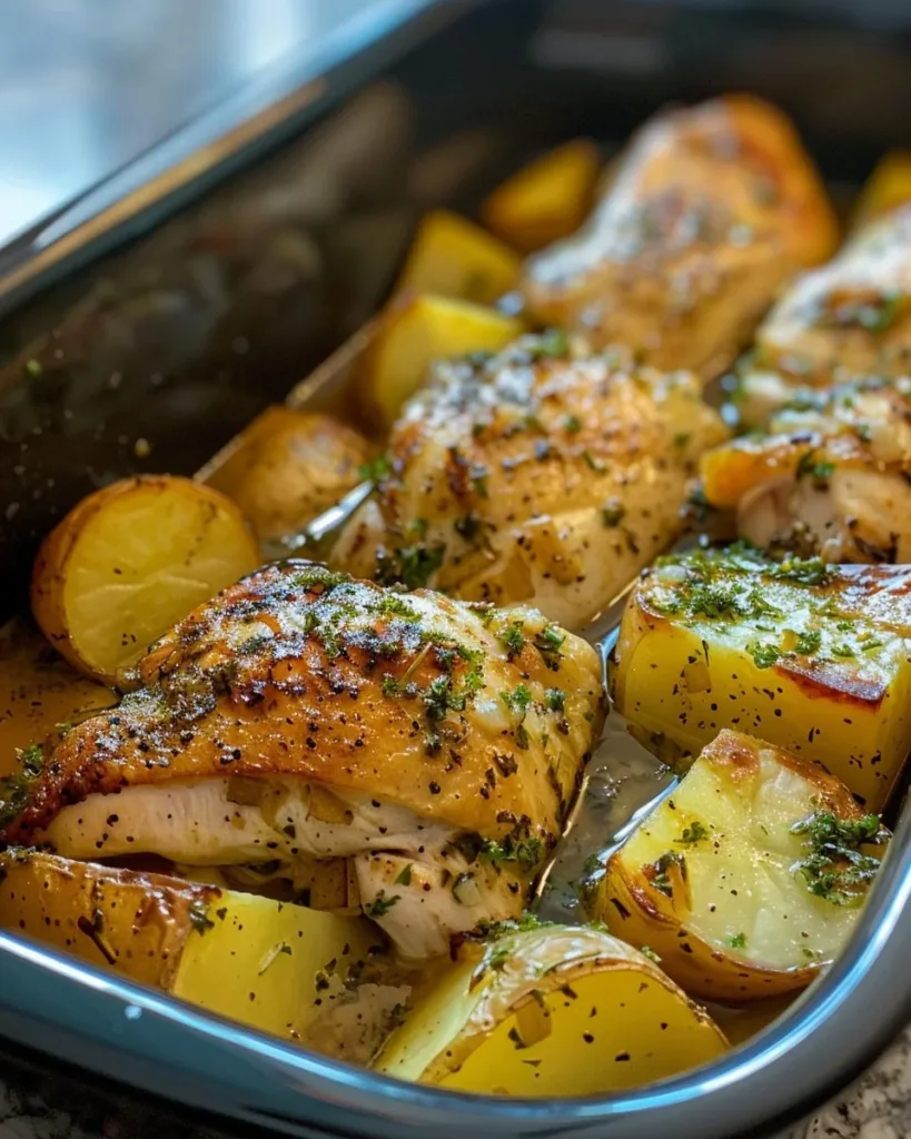 Crockpot Chicken and Potatoes 4 Delicious Crockpot Chicken and Potatoes recipe served in a bowl